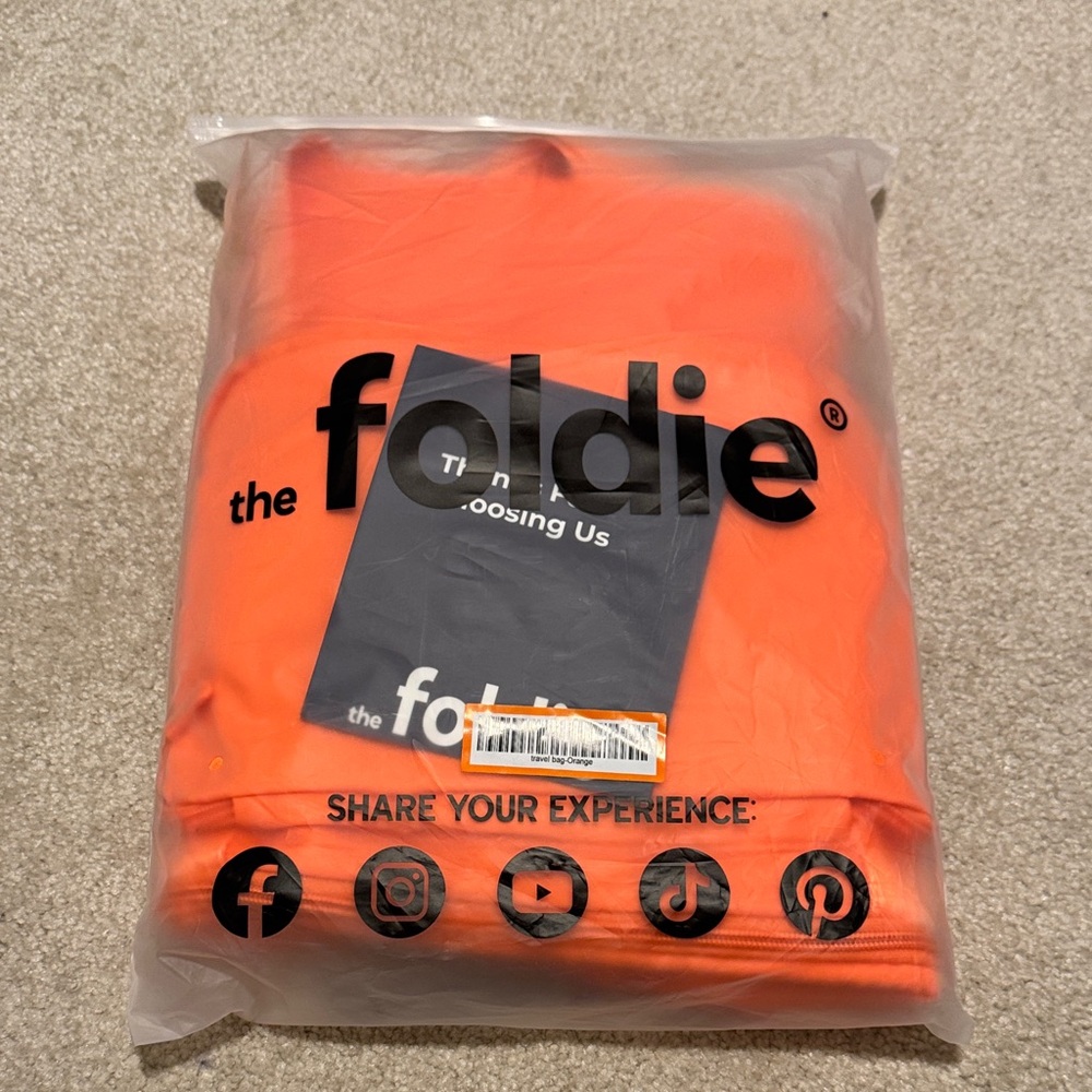 Foldie Orange Travel Bag